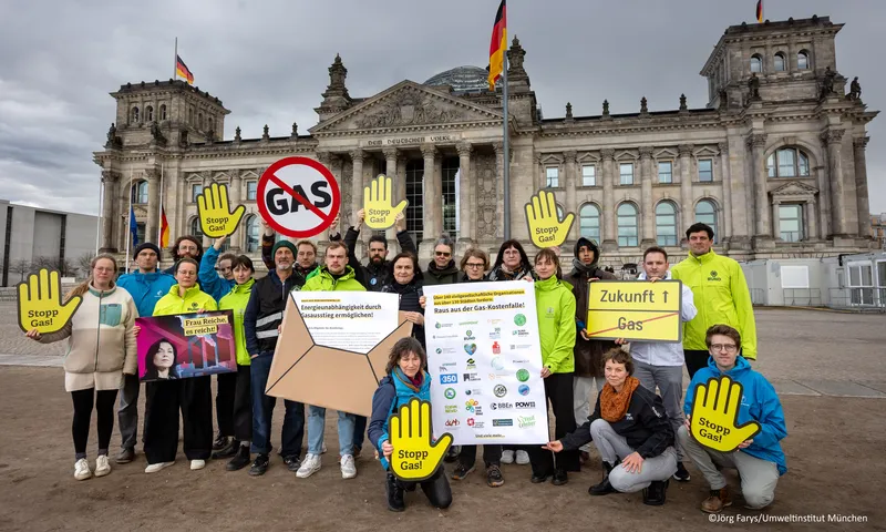 Fotoaktion vor dem Deutschen Bundestag: Es reicht!